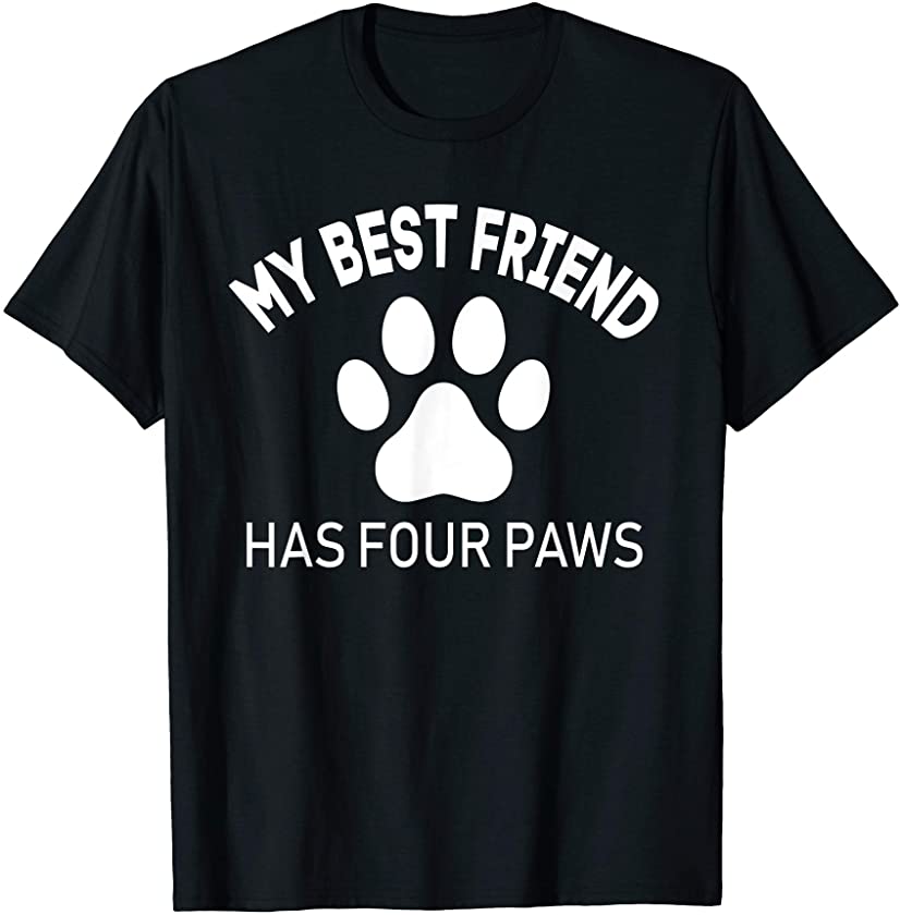 My Best Friends Has Four Paw Cute Kitten Mom Ragdoll Cat T-Shirt