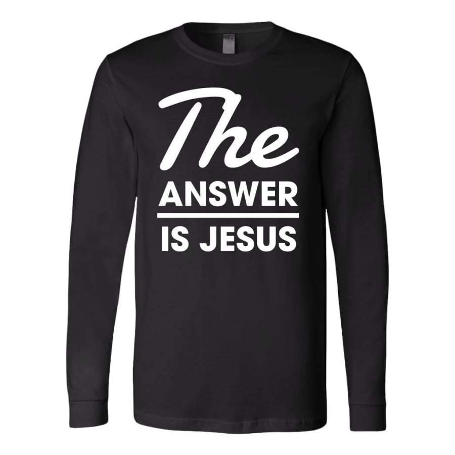 The answer is Jesus long sleeve shirt