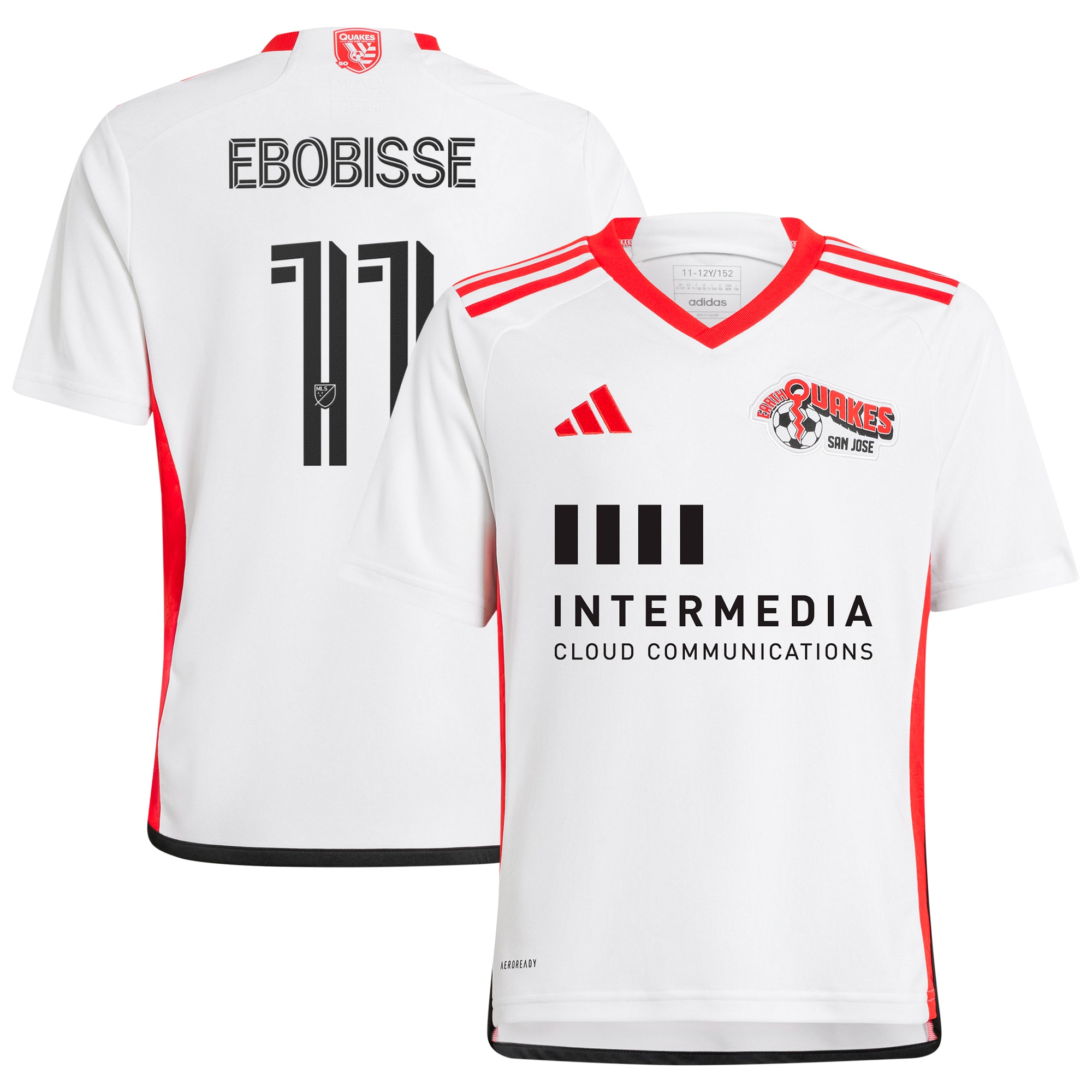 Jeremy Ebobisse San Jose Earthquakes Youth 2024 The 50 Kit Replica Player Jersey – White