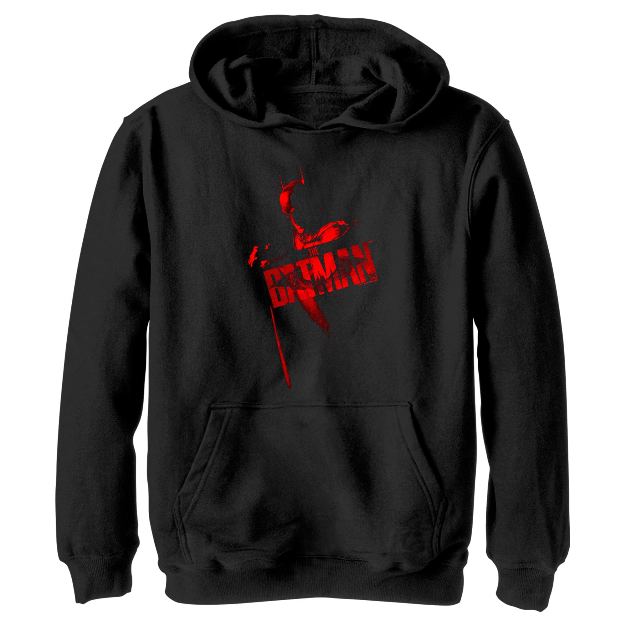 Boy’S The Batman Red Shadows Pull Over Hoodie