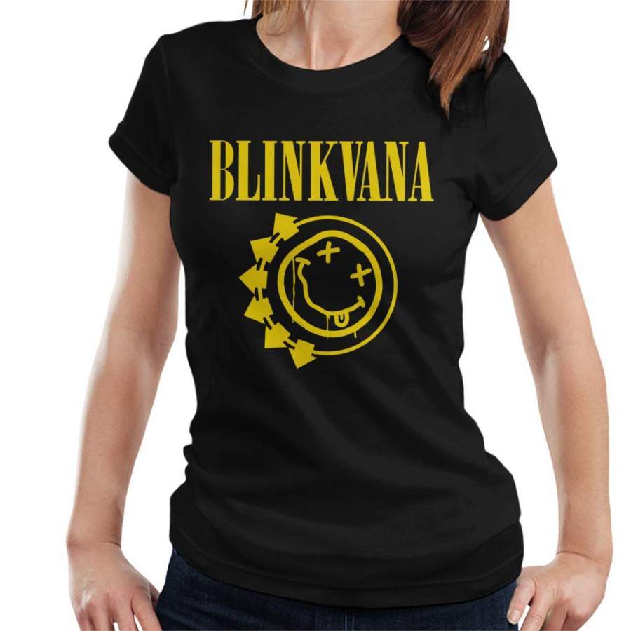 Blinkvana Blink 182 Nirvana Women’s T-Shirt