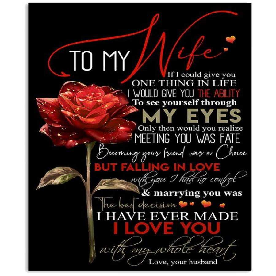 TO MY WIFE ROSE Vertical Poster