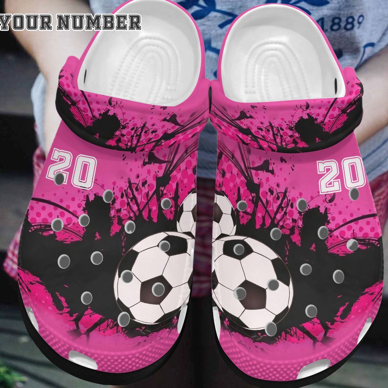 Soccer Personalized Clog, Custom Name, Text, Color, Number Fashion Style For Women, Men, Kid, Print 3D Keep Calm And Play Soccer