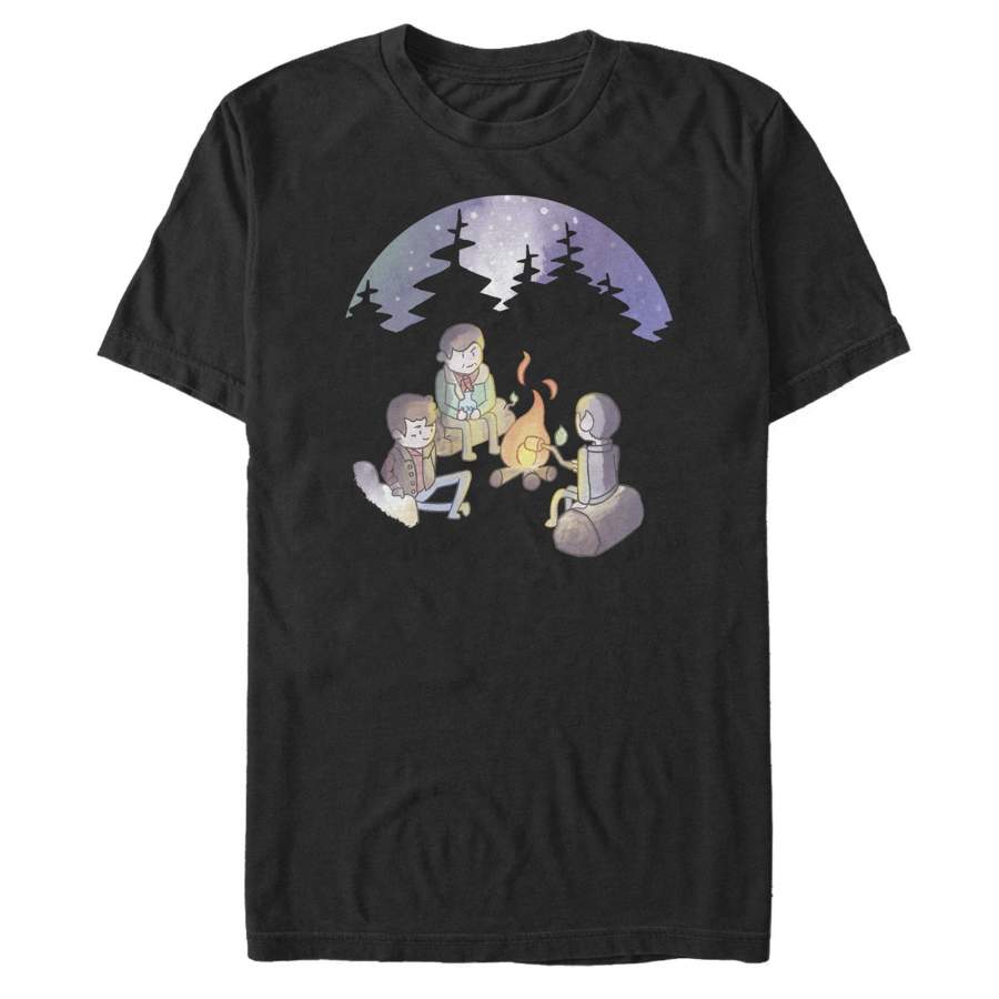 Star Trek Men’s Final Frontier Marshmelon Campfire Cartoon  T Shirt