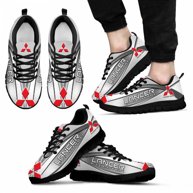 3D Printed Mitsubishi Lancer Evolution LPH Sneakers Ver 2 For Men & Women (White)