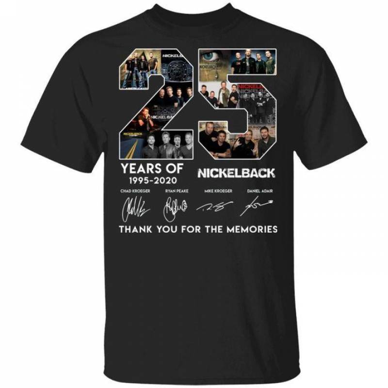 Nickelback 25 Years 1995 – 2020 Anniversary T-Shirt