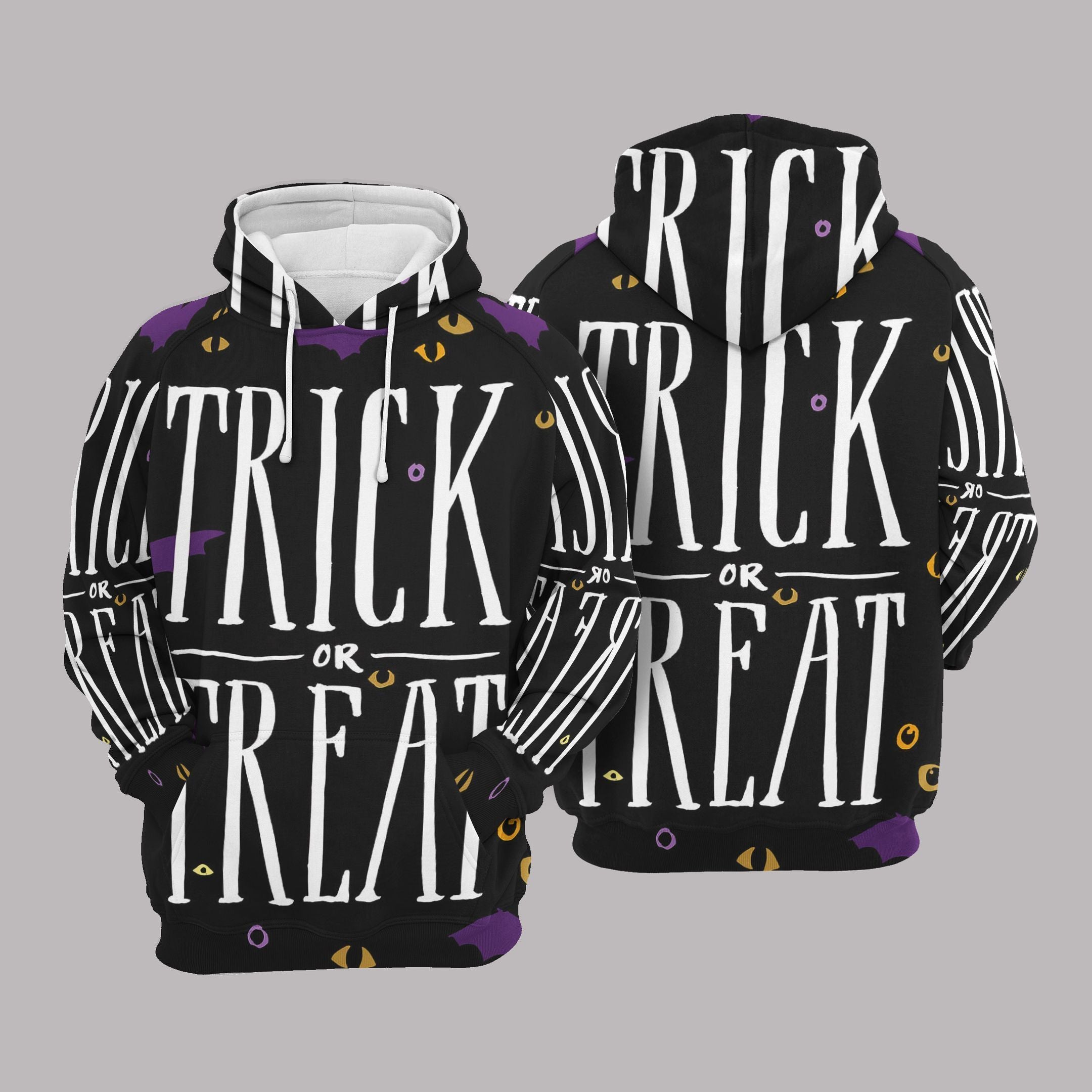 Trick Or Treat Hoodie, Funny Halloween Hoodies For Her, Men Hoodie Halloween