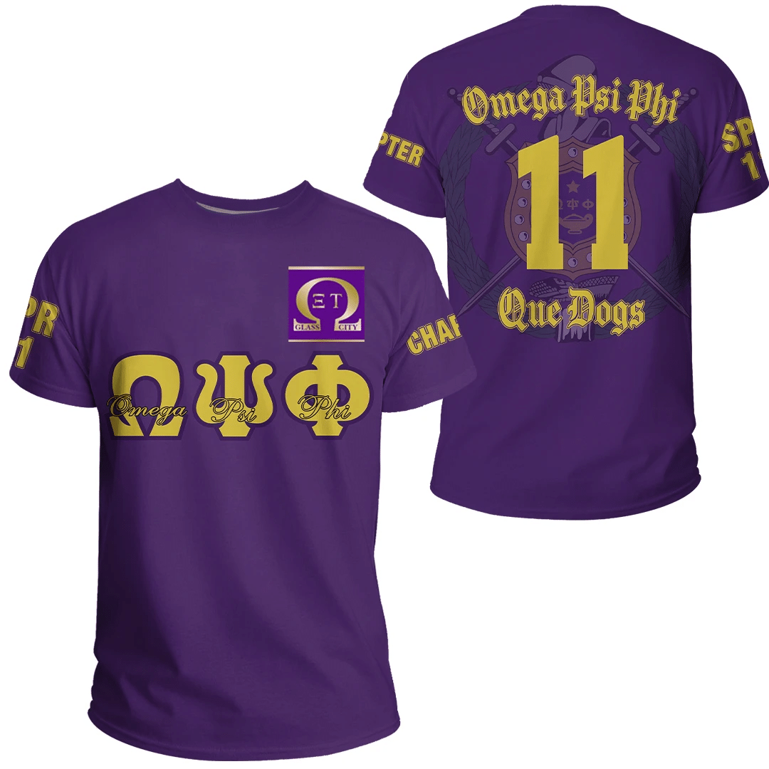 Africa Zone T-Shirt – Omega Psi Phi – Xi Tau Chapter Tee A7