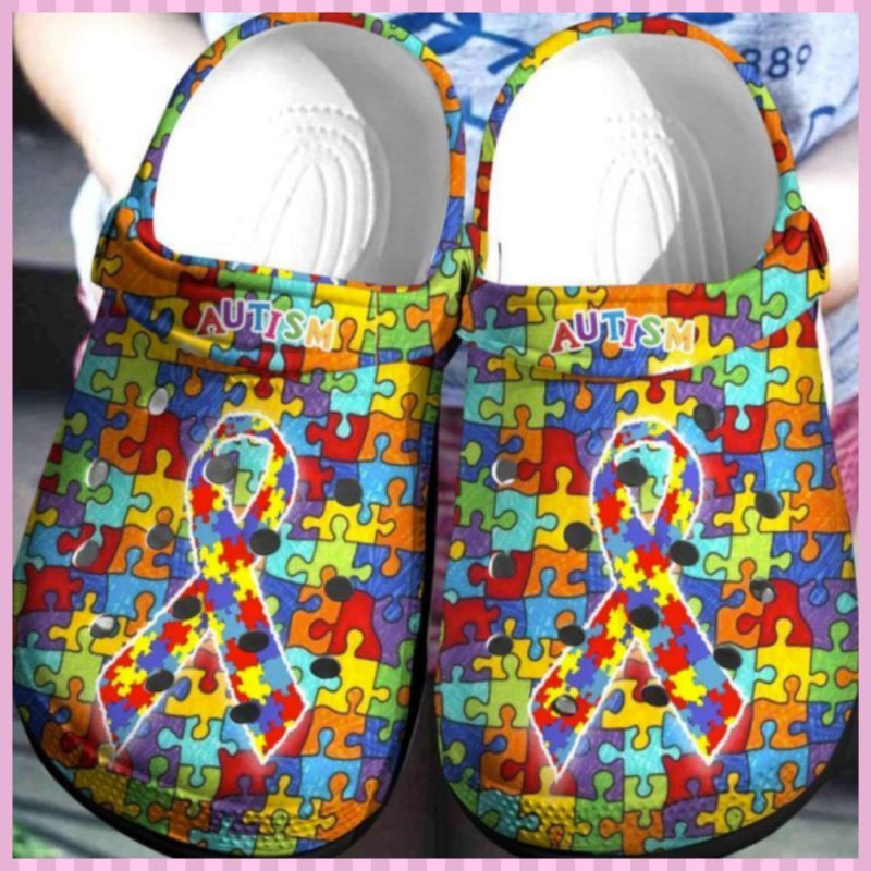 Autism Awareness Rubber clog Shoes Comfy Footwear