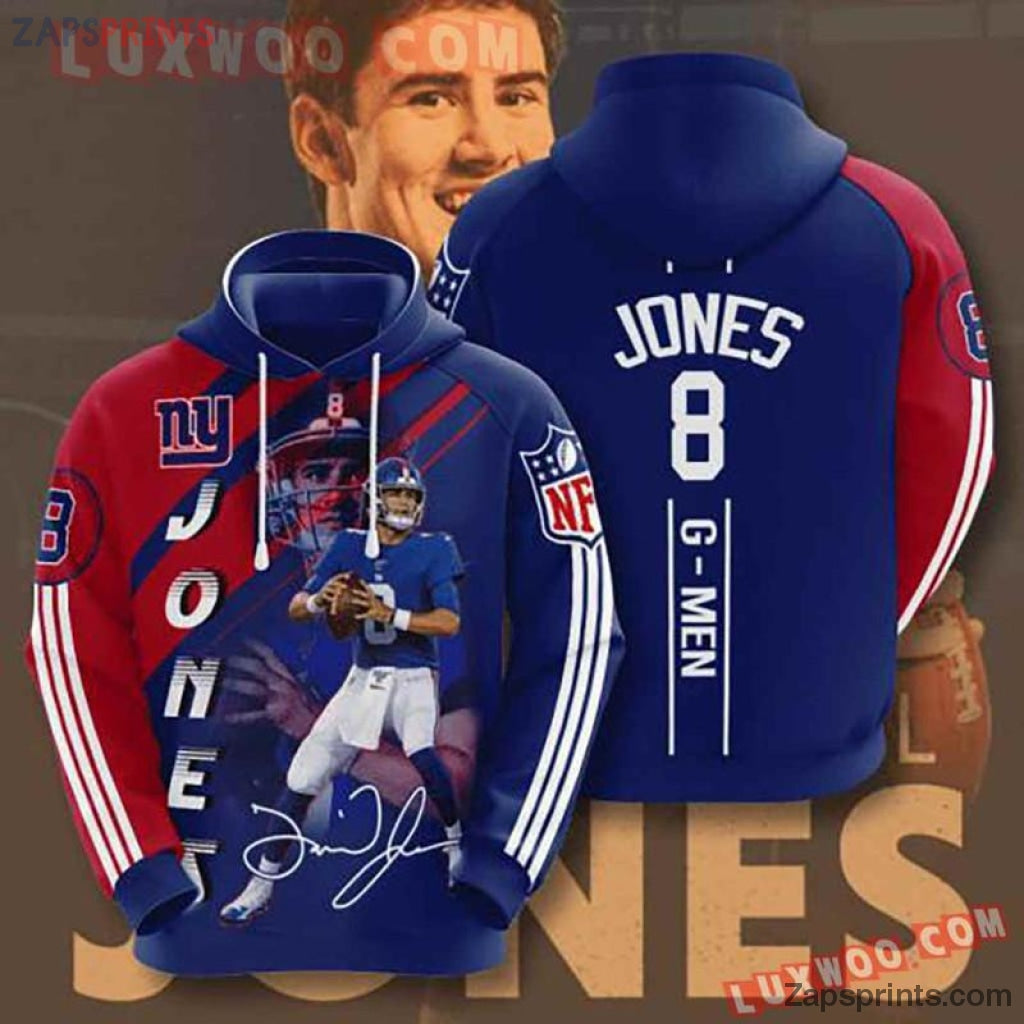 New York Giants G Men 3D Hoodie Gift For Fan Football Lovers