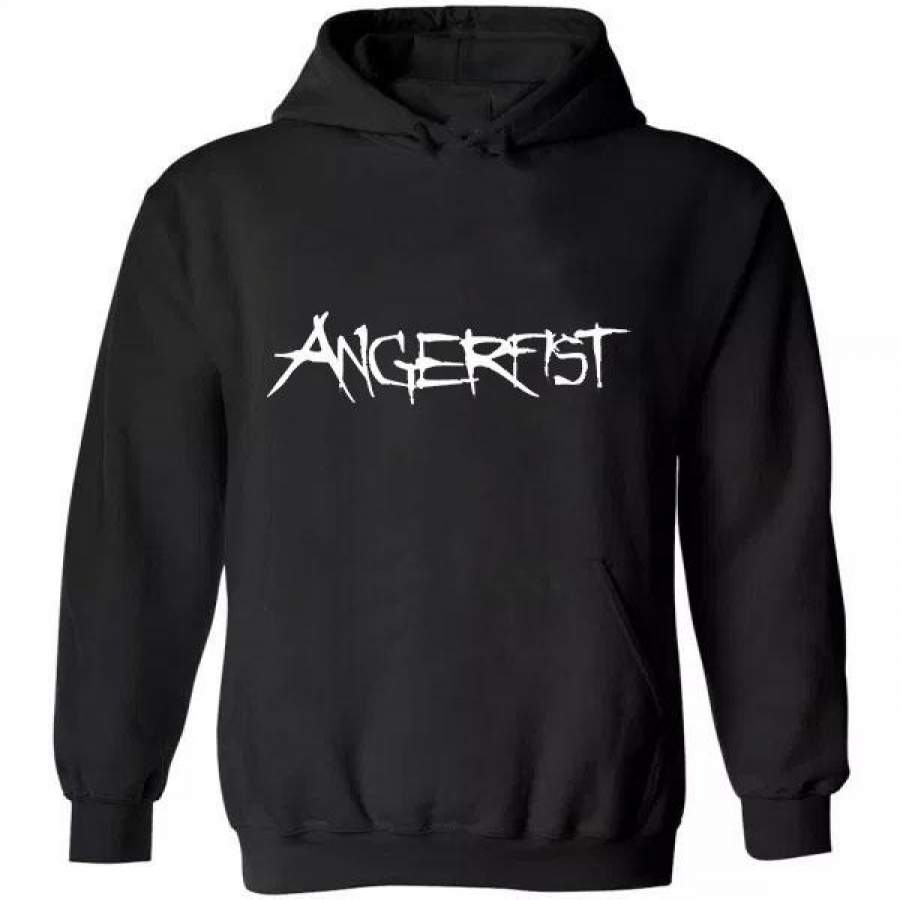 Angerfist Men's Hoodie Cotton Fall Winter Pullover Sweatshirts Hoody ...