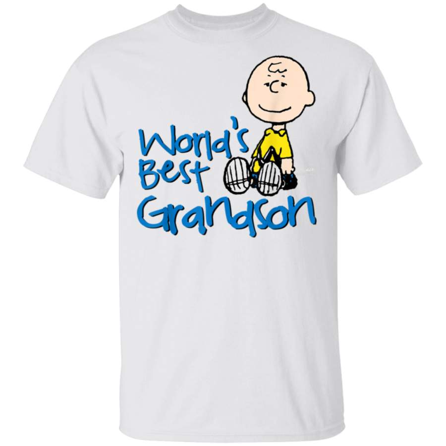 Peanuts Charlie Brown Worlds Best Grandson T-Shirt