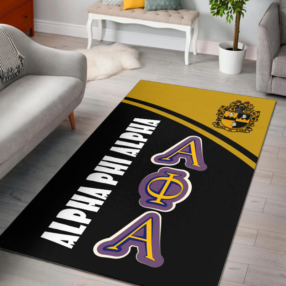 Alpha Phi Alpha Area Rug – Fraternity Curve Version Area Rug