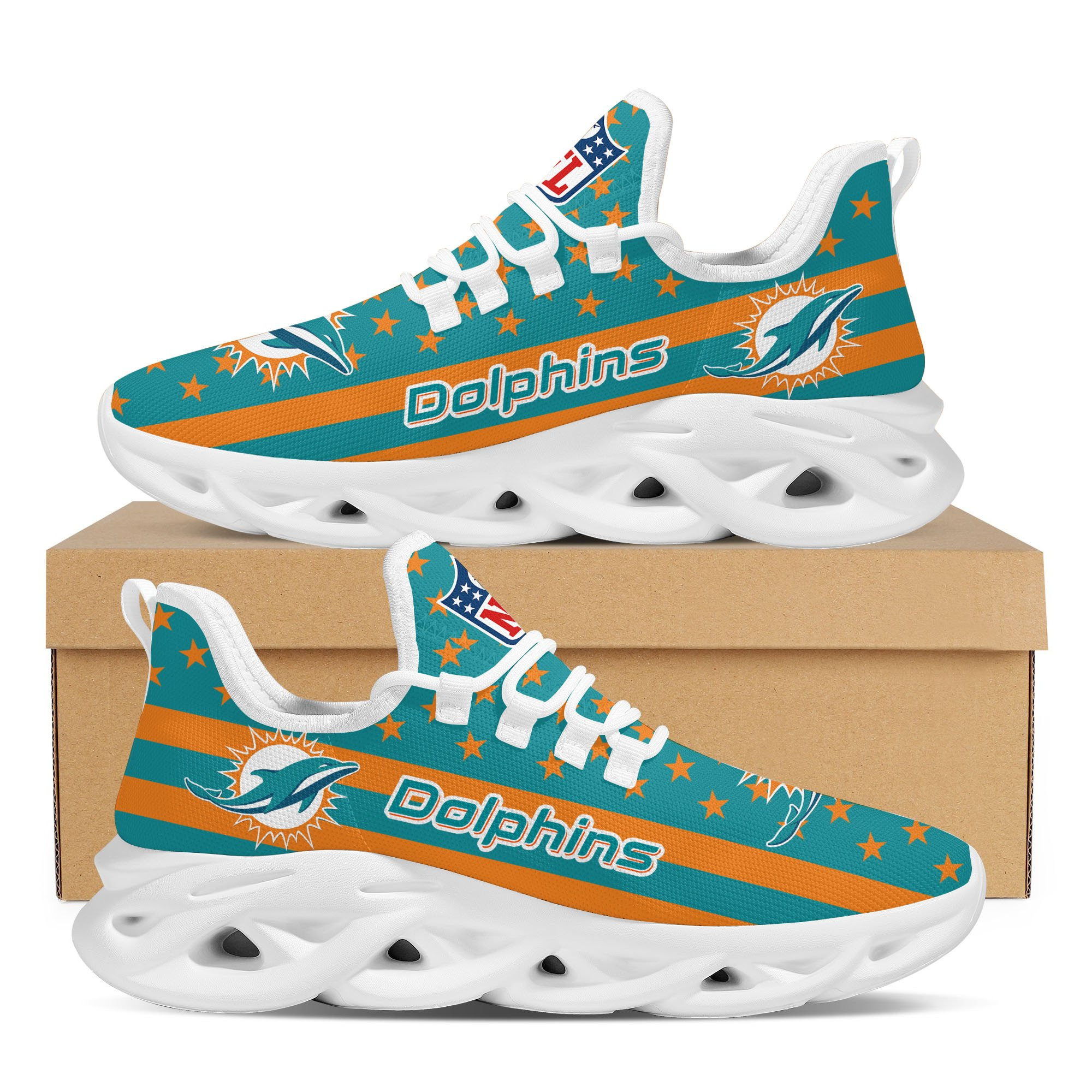 Miami Dolphins Yezy Running Sneakers 38