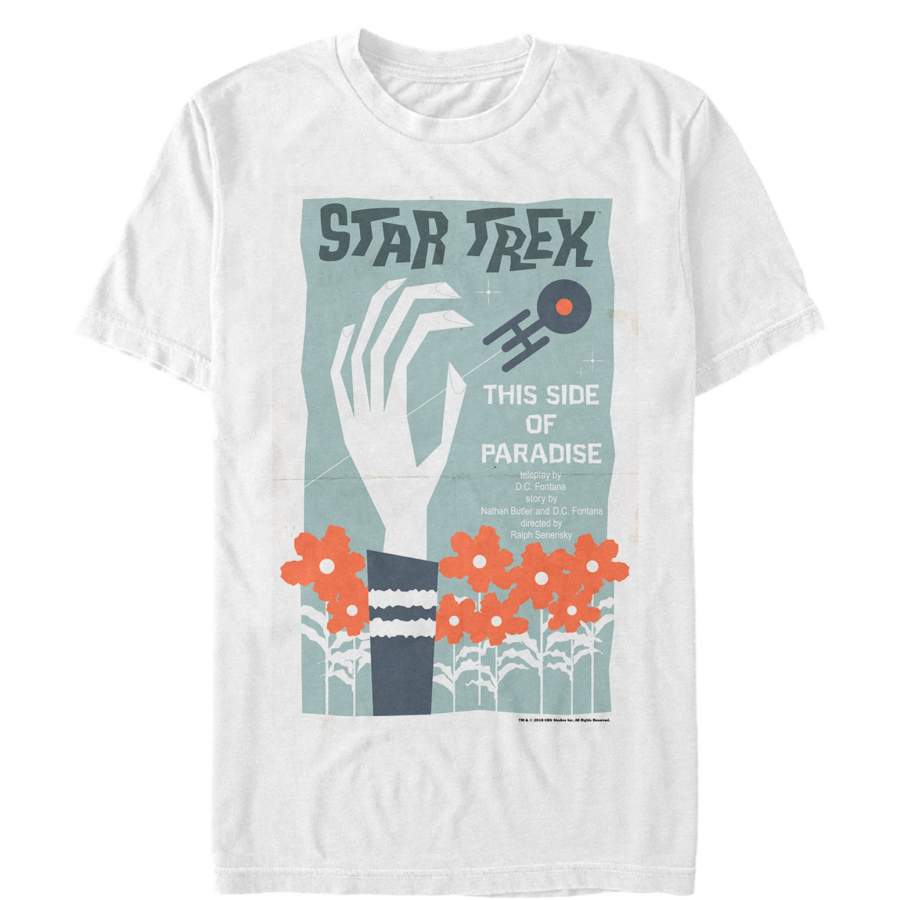 Star Trek Men’s This Side of Paradise Episode Poster  T Shirt