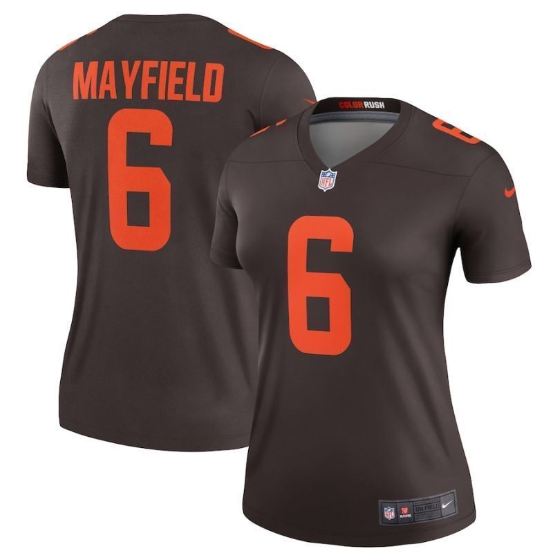 Cleveland Browns Baker Mayfield #6 NFL 2020 Brown Womens Jersey