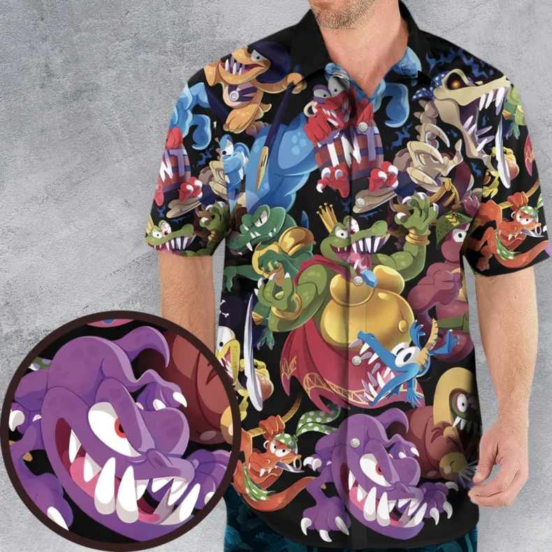 Krem Krew Donkey Kong Hawaiian Shirt