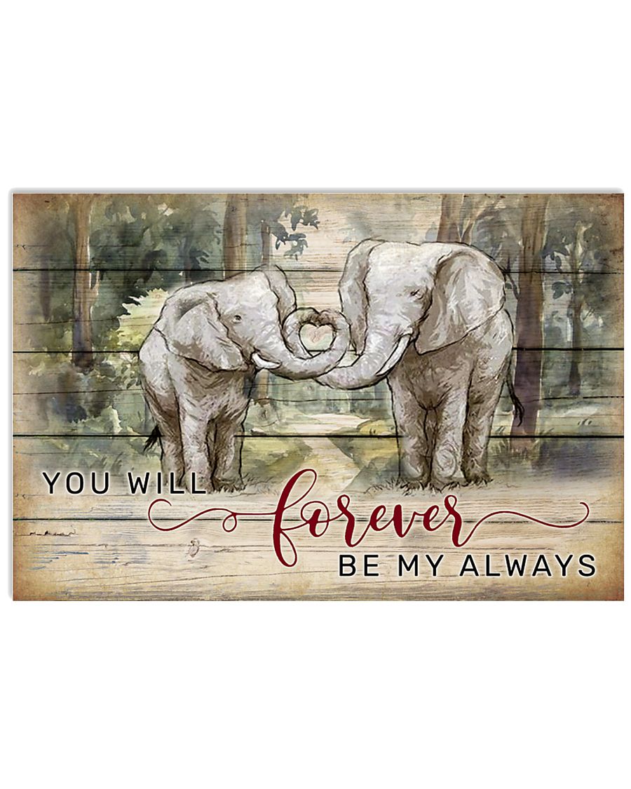 Elephant You Will Forever Poster Poster Print, Canvas Print Wall Art, Canvas Poster Wall Decor