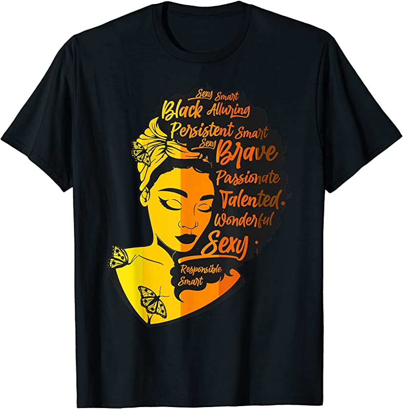 Sext Smart Beautiful Queen Juneteenth Melanin Women Girls T-Shirt