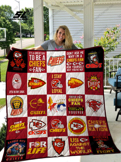 Kansas City Chiefs 2 Quilt Blanket