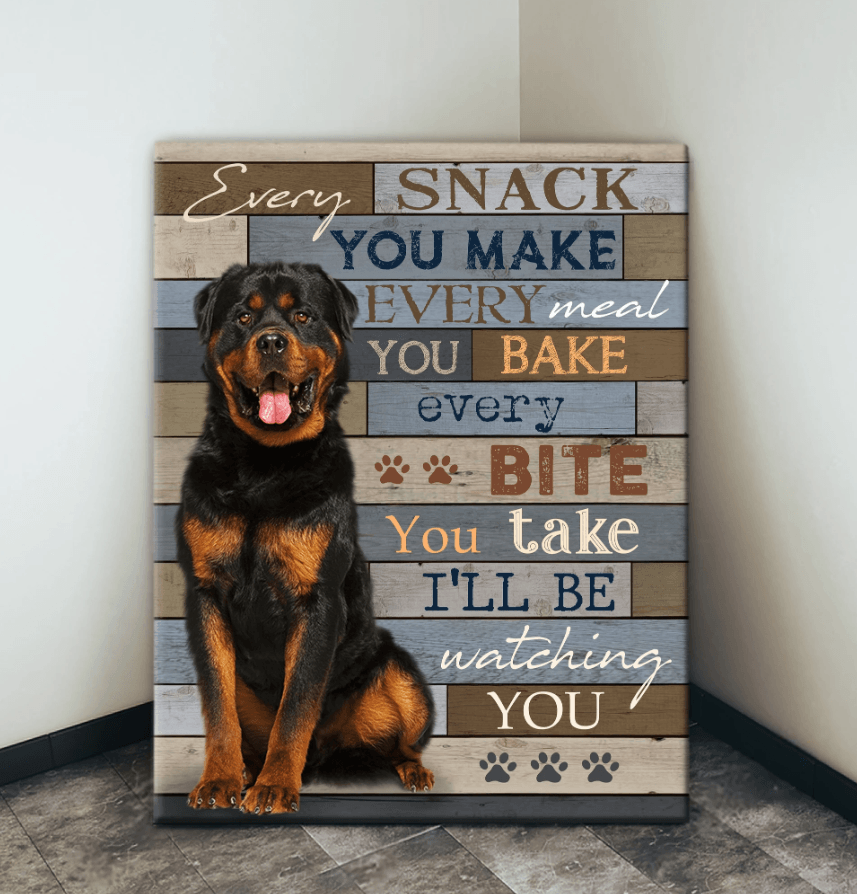 Animal Canvas – Dog/Cat Canvas – Every Snack Wall Art Canvas – Custom Your Photo