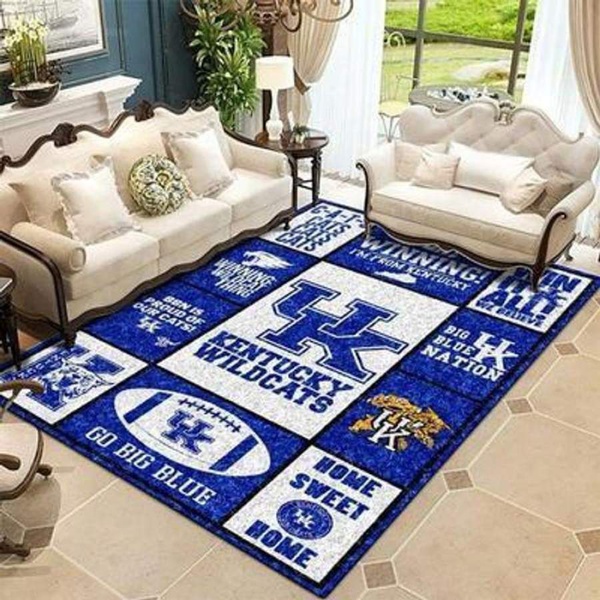 Kentucky Wildcats Area Rug, Football Floor Decor RB7A8E7E6875