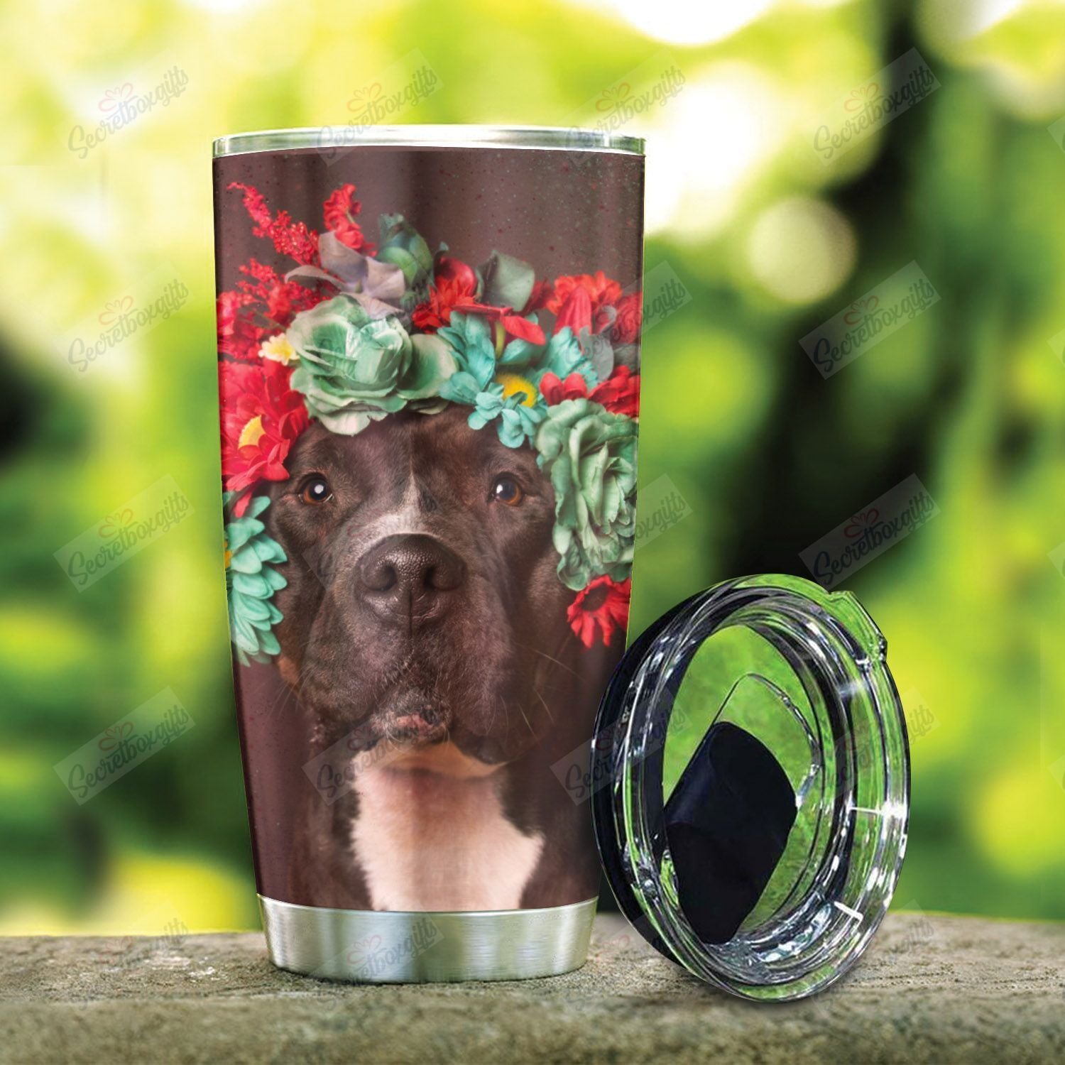 Pitbull Flower Nt0301042T Tumblers