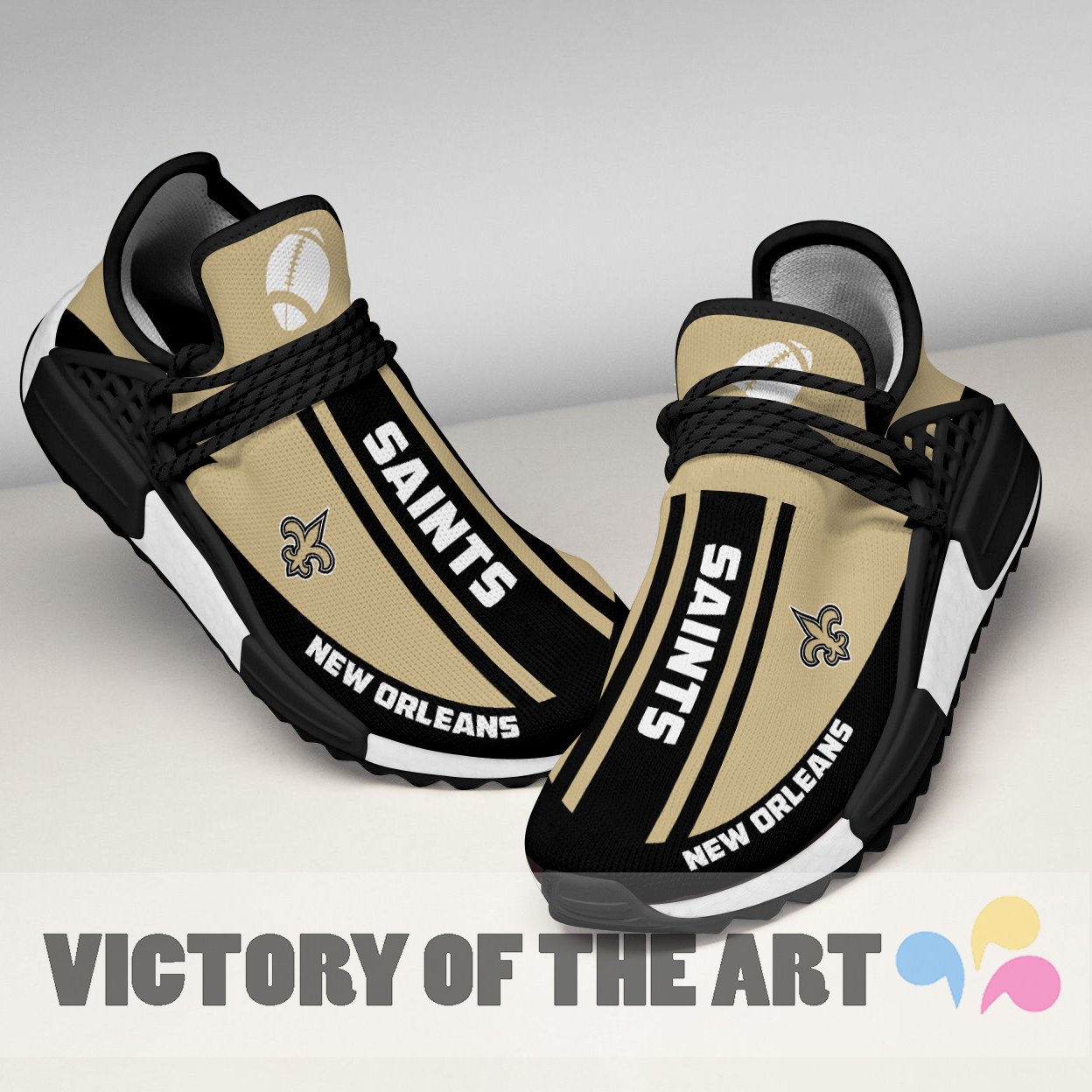 Fashion Unique New Orleans Saints Human Race Shoes