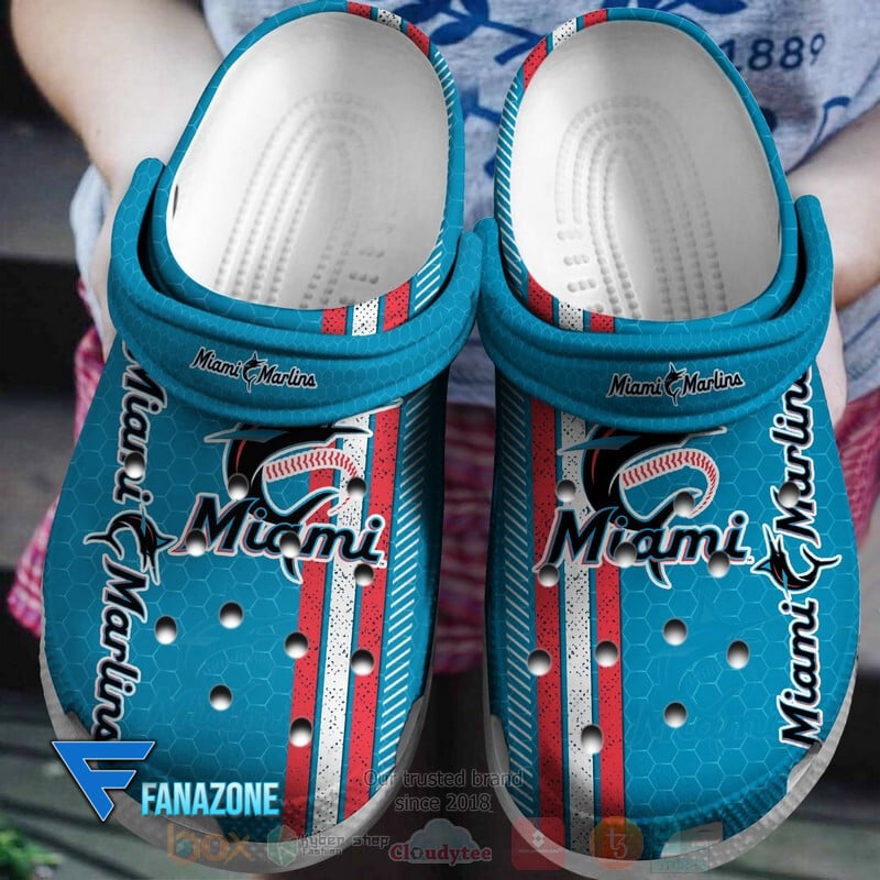 Miami Marlins MLB Sport Crocss Clogs Crocband Shoes Comfortable For Men Women and Kids