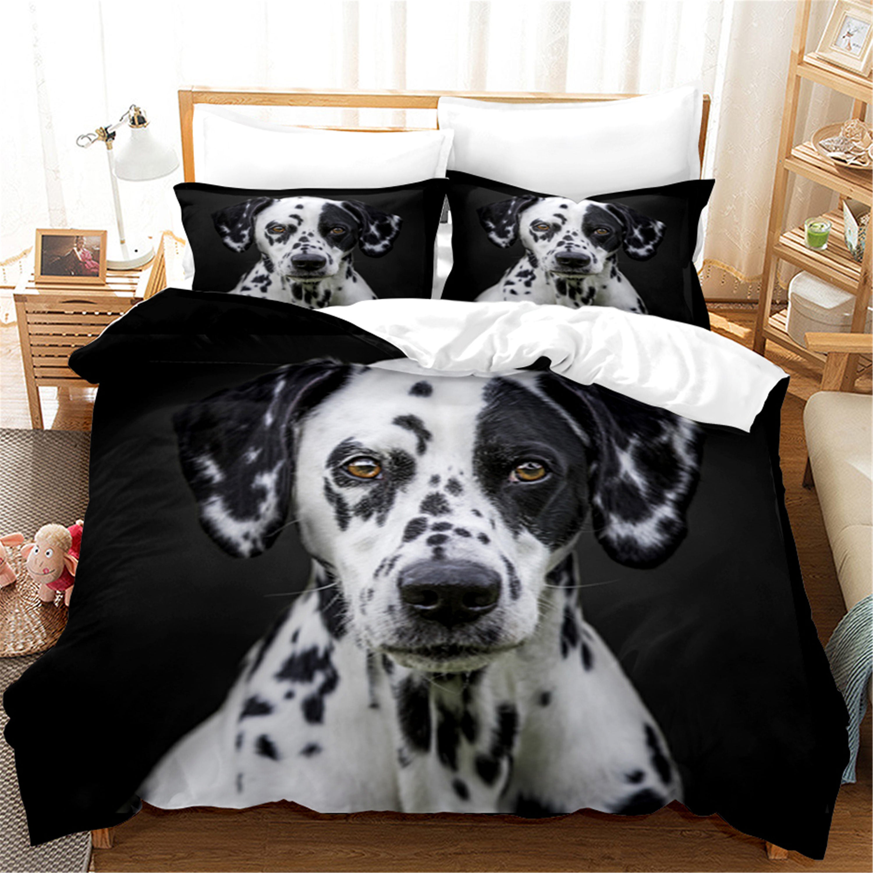 3D Cute Animal Dog Quilt Cover Set Bedding Set Duvet Cover Pillowcases 146