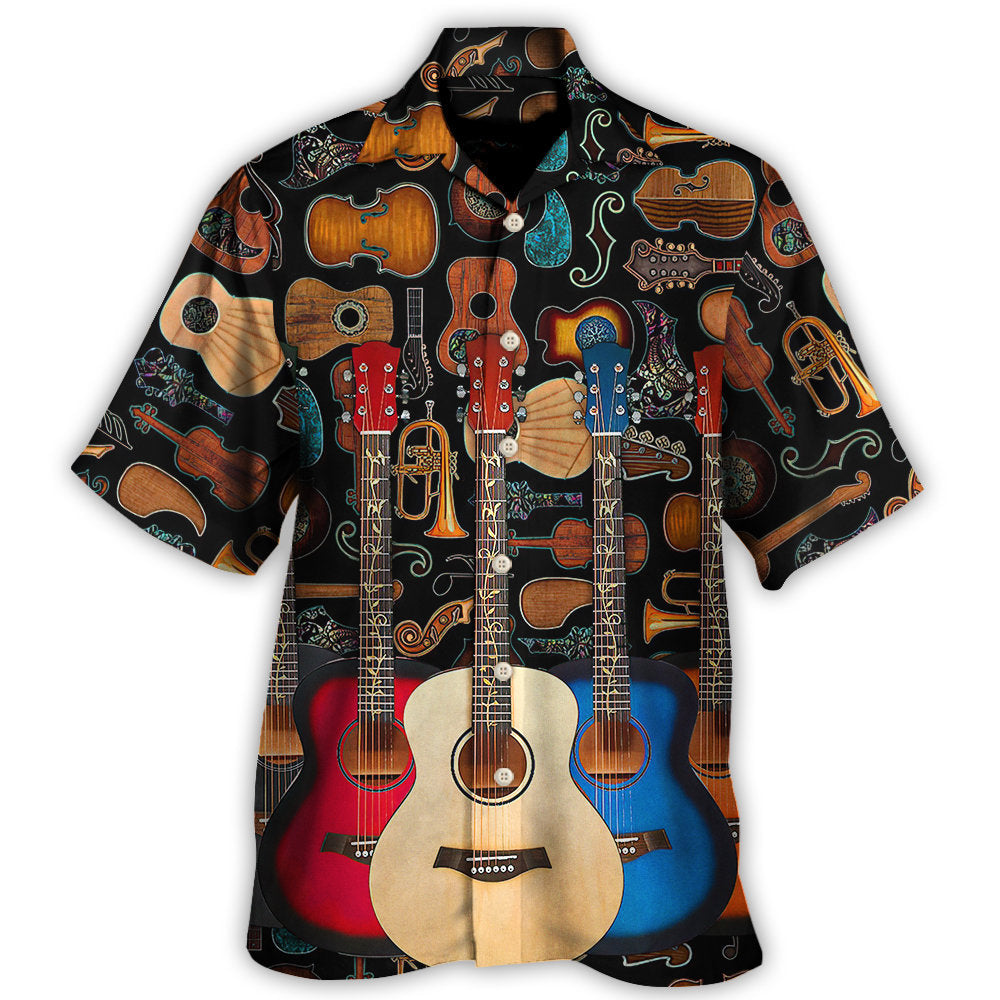 Guitar Lover Happy Life With Music Hawaii Shirt Ha52345