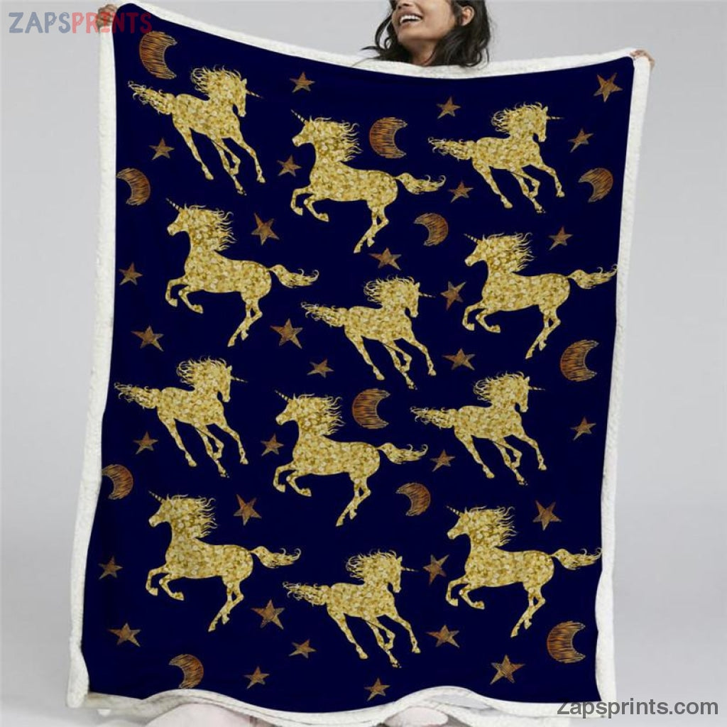 Unicorn Gold Night Blanket