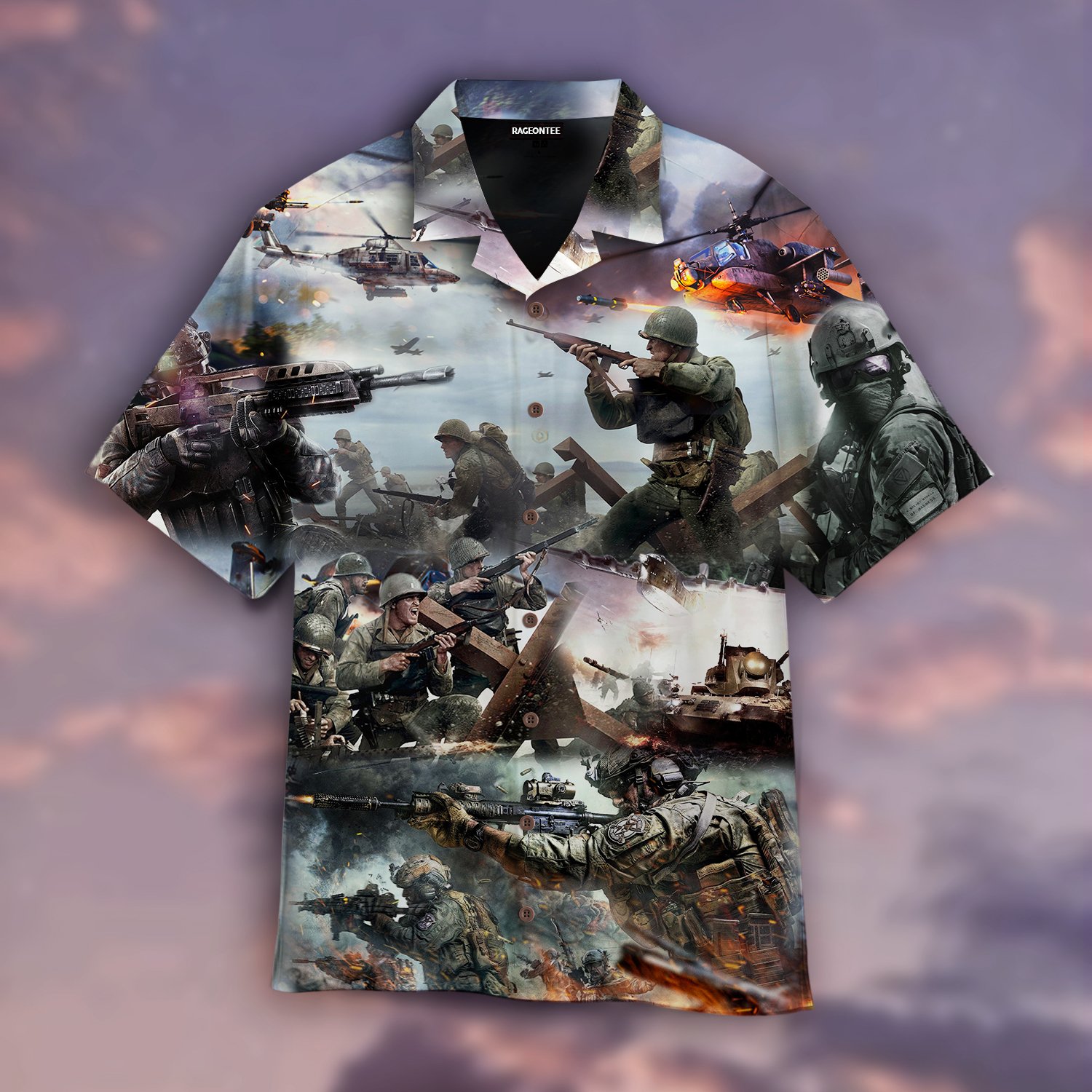 Us Veteran Soldier American Hawaiian Shirt | For Men & Women | Adult | Wt1351