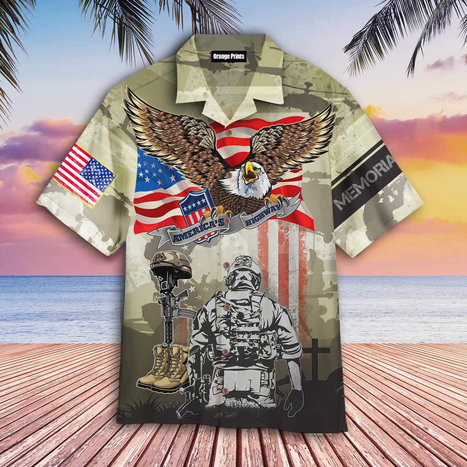 Memorial Day Veteran And Eagle Hawaii Shirt For Men Women Ha94945