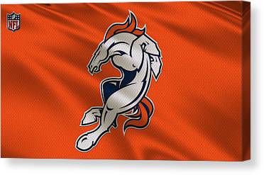 13 Denver Broncos Uniform Joe Hamilton Canvas Print