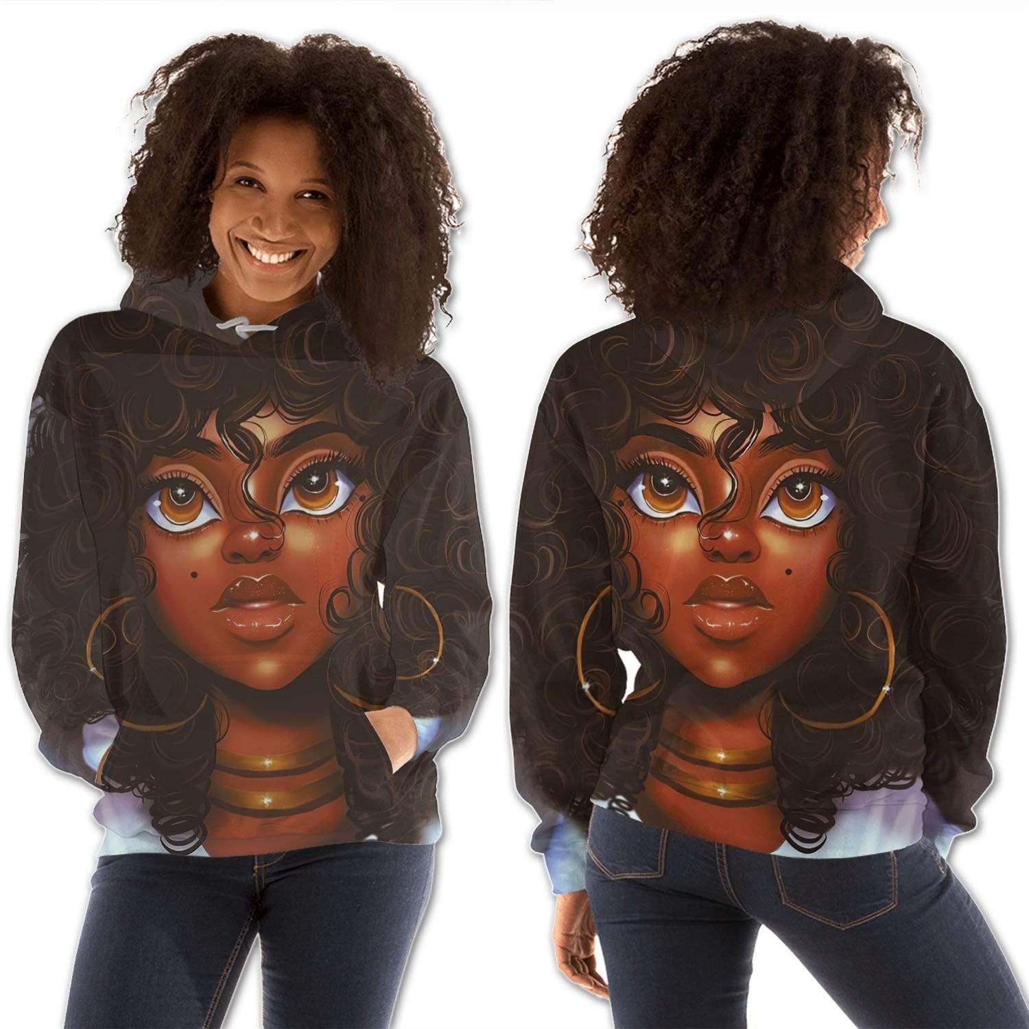 African American Hoodies Pretty Black Afro Girls African Clothing For Women