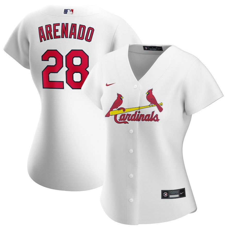 Women’S St. Louis Cardinals Nolan Arenado Nike White Home Official Replica Player Jersey