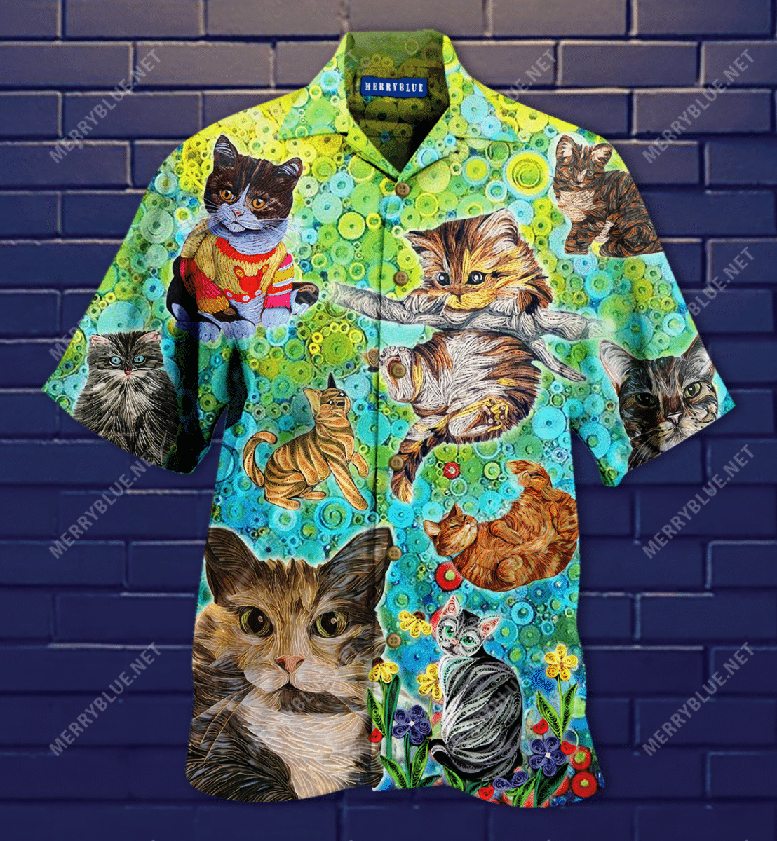 Stay Fluffy Gonna Be Alright Cat Unisex Hawaii Shirt Ha92825