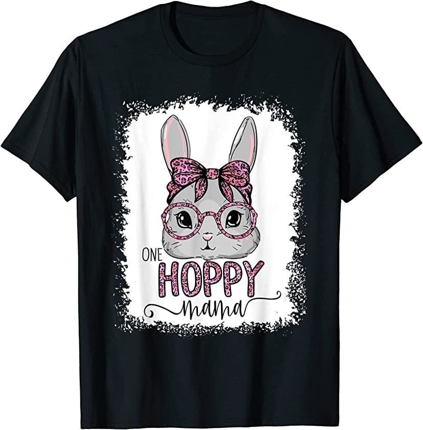 One Hoppy Mama Easter Bunny Women’s Bella Easter T-Shirt