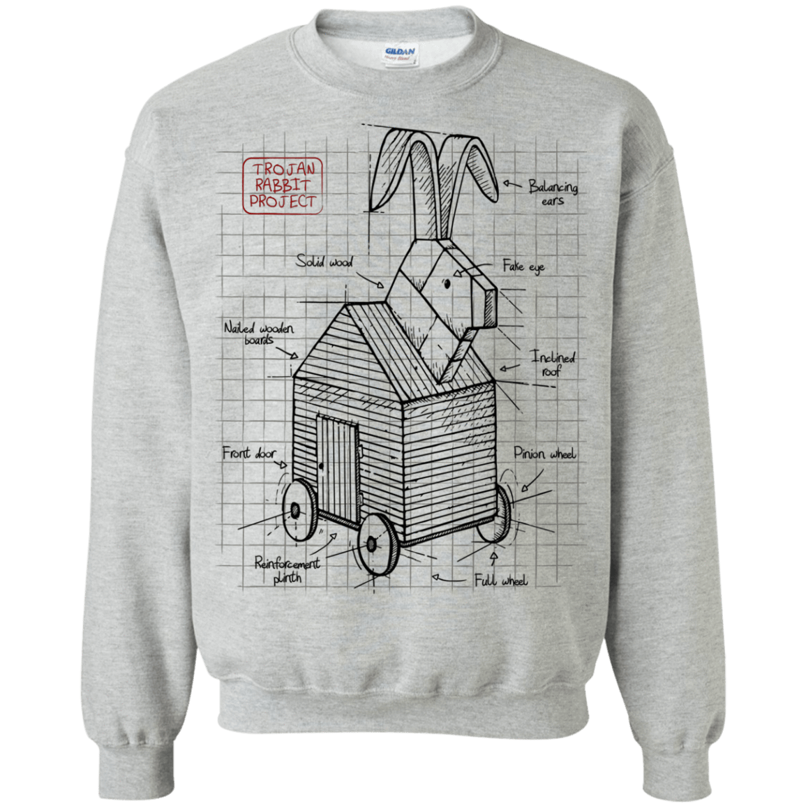 Trojan Rabbit Plan Crewneck Sweatshirt