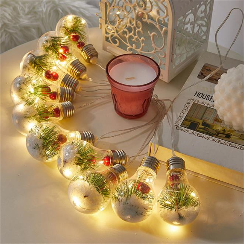 Christmas Light String Led Room Decoration Christmas Tree String Light Party Festoon Light 2022 New Year Bulb Light String Alx