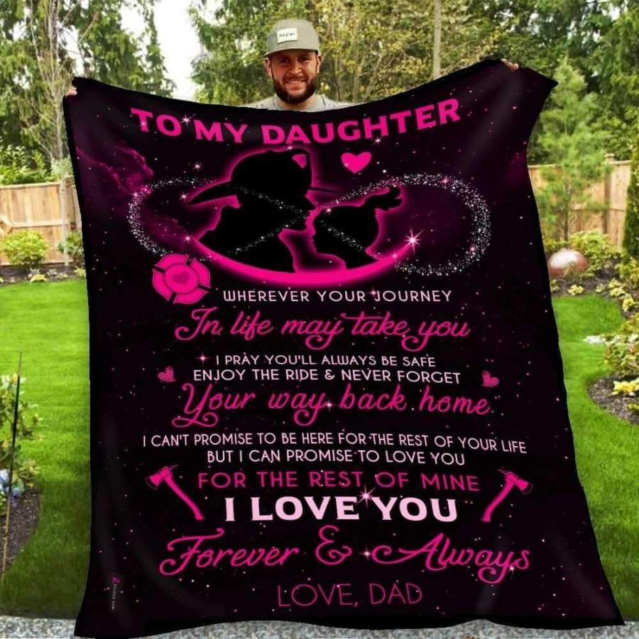 Blanket Gift For Daughter Love You For The Rest Of Mine