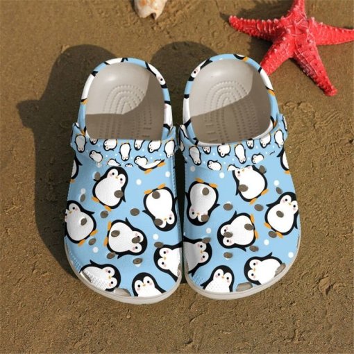 Penguin Cutie Sku 1781 Custom Sneakers Personalized Name Crocs Clogs Shoes