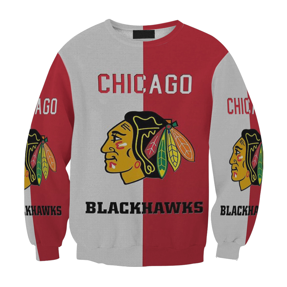 Chicago Blackhawks Emblem Texture2 Gift For Fan 3D Full Printing Sweatshirt