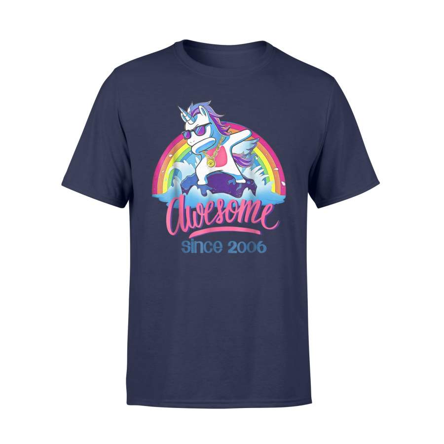 12th Dabbing Unicorn Birthday Awesome Since 2006 T Shirt