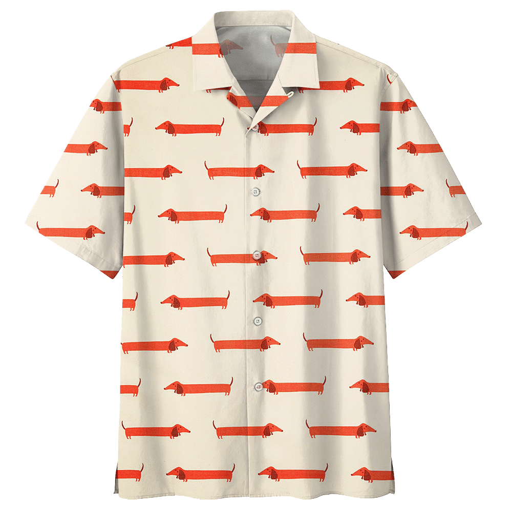 Dachshund Tan Awesome Design Unisex Hawaii Shirt For Men And Women Ha43225