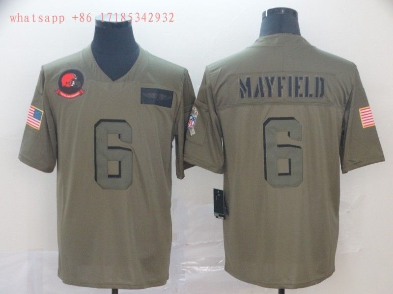 Cleveland Browns Baker Mayfield #6 NFL 2020 Camo Jersey Jersey