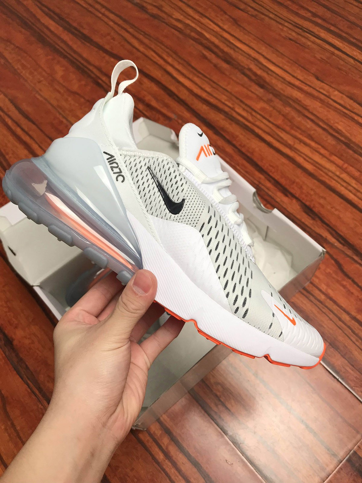 Nike Air Max 270 Just Do It WhiteBlack-Total Orange 5339852