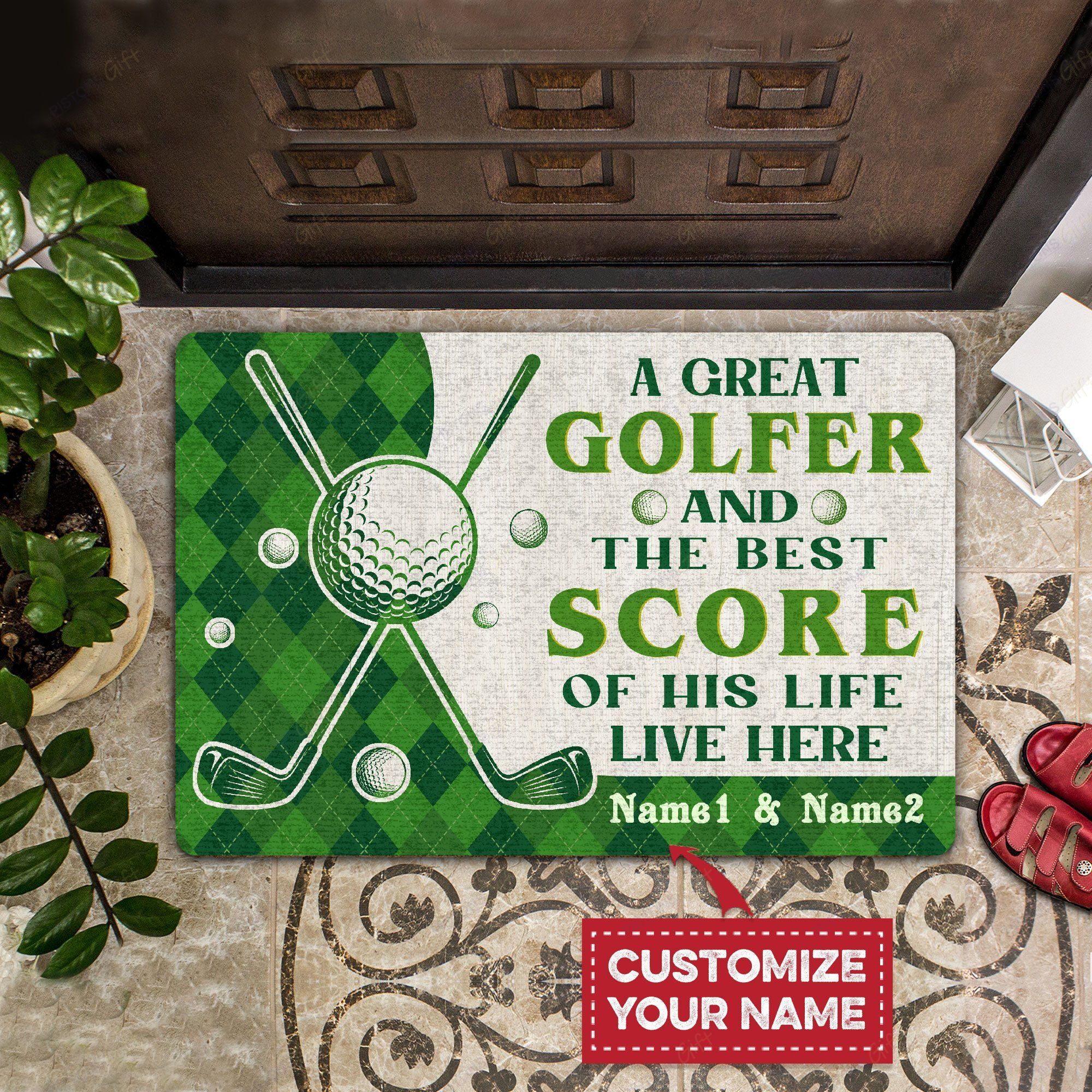 A Great Golfer And The Best Score All Over Printing Doormat