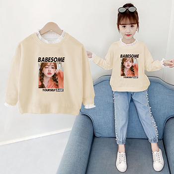 Spring Autumn Long Sleeve T-shirt For Girls 2022 Fashion Korean Style Teens Girls Cotton Tops 4 6 8 10 12 Year Children Clothing alx